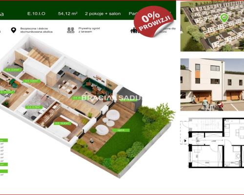 Nowa Pradolina mieszkanie z ogródkiem