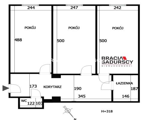 Stare Miasto - 3 osobne pokoje