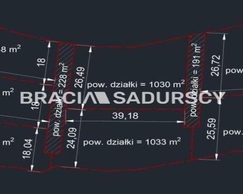 Działka  pod lasem koło Wieliczki