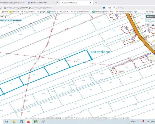 Ogrodzona działka budowlana 27ar WADÓW