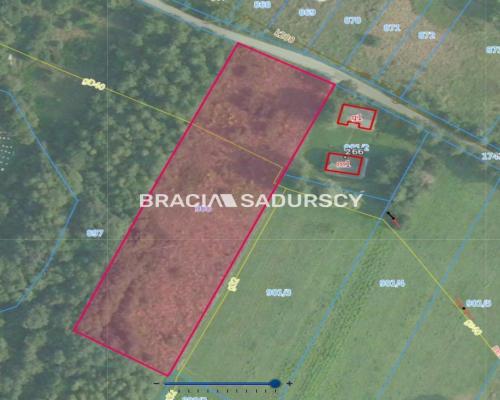 Działka w Krzyszkowicach gm. Myślenice