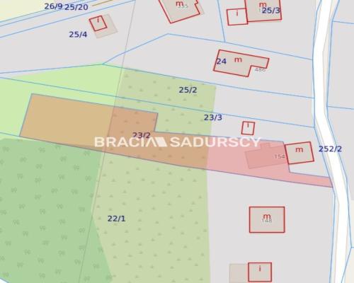 Działka budowlana Siercza. gm Wieliczka