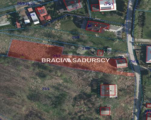 Działka budowlana Siercza. gm Wieliczka