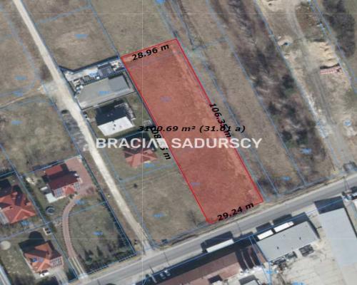 Brzesko, ulica Szczepanowska, działka  3088 m2