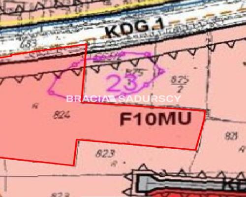 Działka budowlana w Jaśkowicach k/Skawiny gm. Skawina, powiat krakowski. Działka o powierzchni 6200 m2 i wymiarach części gł&oa