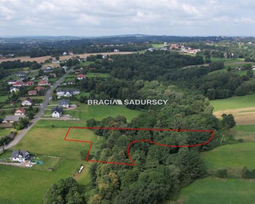 Działka budowlano-leśna. Siepraw.
