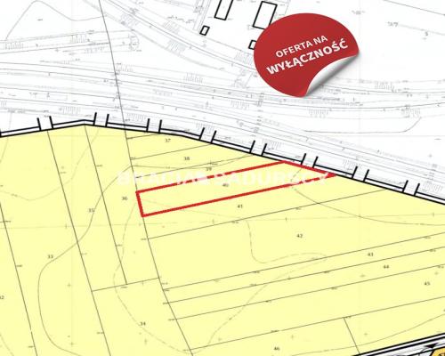 Działka rolna o pow. 41 ar. w Krakowie.  Przedmiotem oferty jest nieruchomość gruntowa niezabudowana o nr ew.  40  położona w