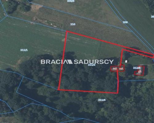 Działka rolna z drewnianym domem Nowa Wieś