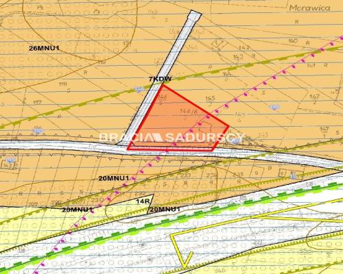 Działka Budowlano-usługowa, Morawica, Liszki