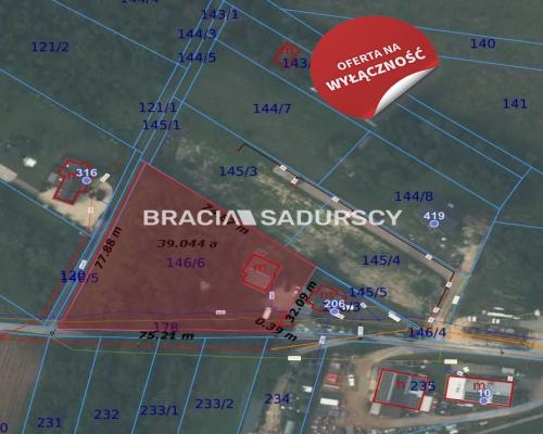 Działka Budowlano-usługowa, Morawica, Liszki