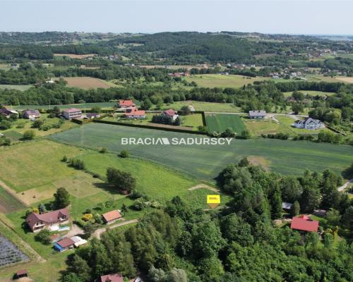 GRAJÓW, GMINA WIELICZKA, DZIAŁKA BUDOWLANA O POW. 1145 m 2 .   Widokowa działka budowlana w zacisznym spokojnym miejsc