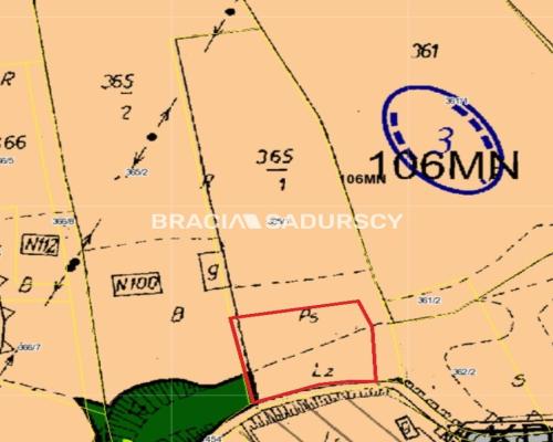 GRAJÓW, GMINA WIELICZKA, DZIAŁKA BUDOWLANA O POW. 1145 m 2 .   Widokowa działka budowlana w zacisznym spokojnym miejsc