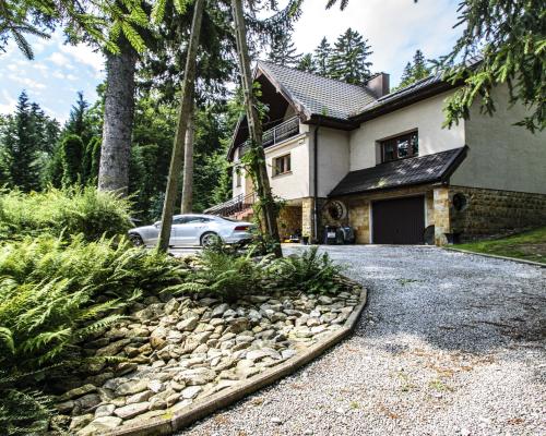 PIĘKNY DOM POD SAMYM LASEM Z WIDOKIEM NA GÓRY