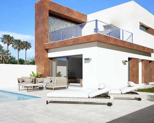 Dom bliźniaczy z basenem w Daya Nueva