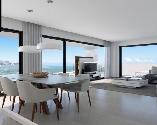 Wille z górach z widokiem na morze