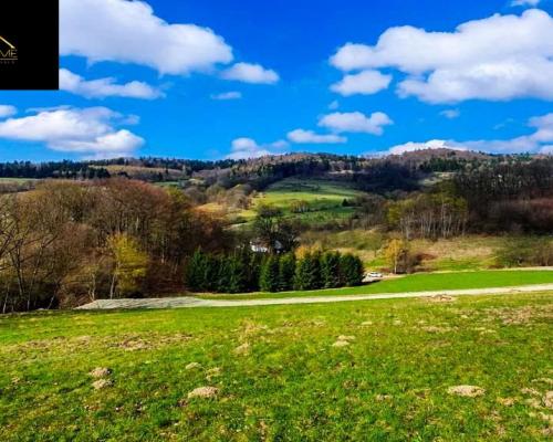 DZIAŁKI W MALOWNICZEJ MIEJSCOWOŚCI, WIDOK NA GÓRY