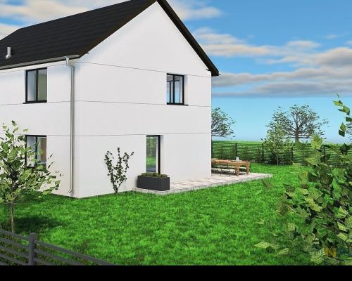 Luksusowy dom z piętrem i użytkowym poddaszem – 110 m² elegancji i nowoczesnego komfortu