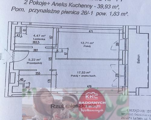 Mieszkanie, Lublin,Wrotków, ul. Wolińskiego, 40 m2