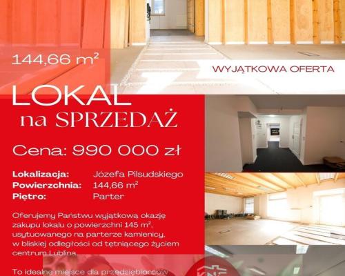 Lokal, 145 m2, parter, Śródmieście