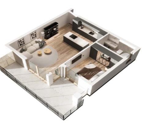 Popów | mieszkanie | 2 pokoje | 2 piętro | taras