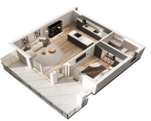 Popów | Nowe mieszkanie | 2 pokoje