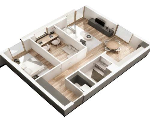 Popów | Nowe mieszkanie | 3 pokoje | ogródek