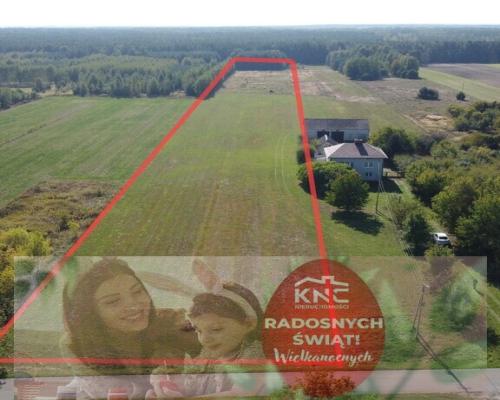 Działka o pow.  2,012 ha w Rudkach gm. Przyłęk.