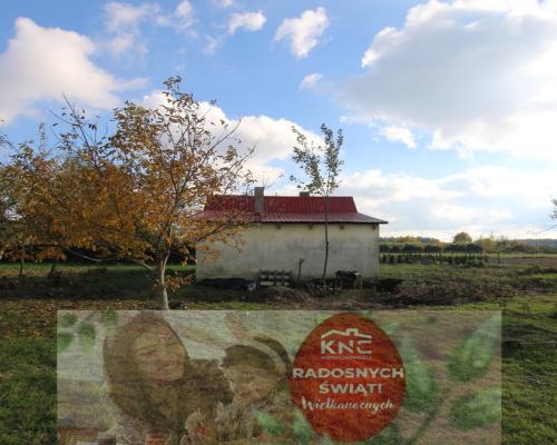 Domek na działce 17 ar Pólko/Nasutów (10km Lublin)