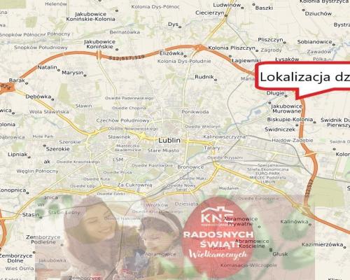 Działka 0,94ha U/MN Wólka gm. Długie pod Lublinem.