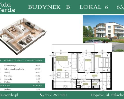Popów | 3 pokoje | 2 piętro | taras