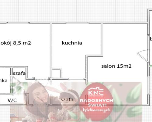 MIeszkanie, Lublin, 45,4m2, 2 piętro, 2 pok