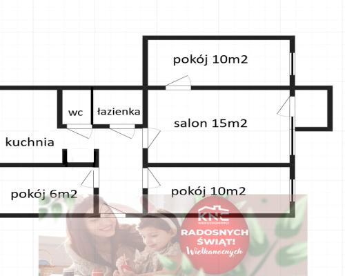 Lublin, Mieszkanie, 4 pokoje, 60m2, Pana Balcera