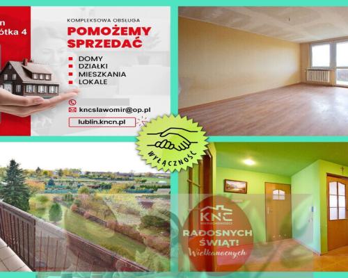 Blisko Nałęczowa, 3 pokoje z garażem i działką.