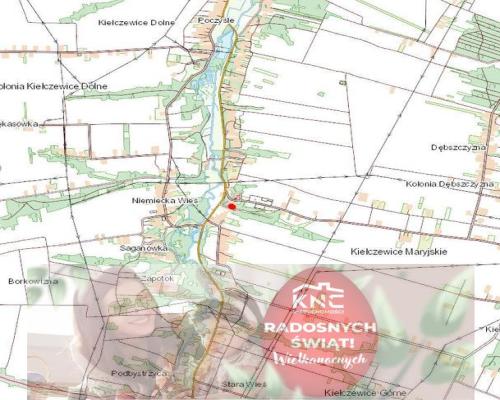 Kiełczewice Mar. - piękna działka pod domek.