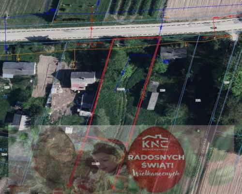 Gm. Wąwolnica - 100ar z projektem domu.