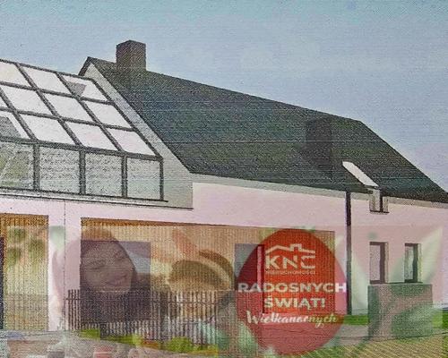 Działka z projektem na dwa domy dwulokalowe