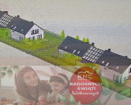 Działka z projektem na dwa domy dwulokalowe