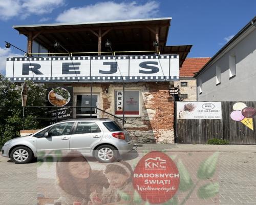 Restauracja "REJS" ul. Portowa 2  w Puławach.