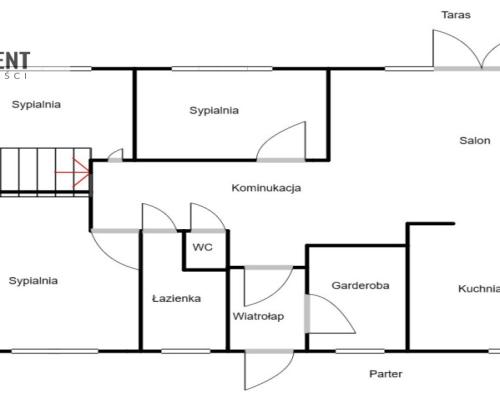 Piękny dom w stanie deweloperskim .
