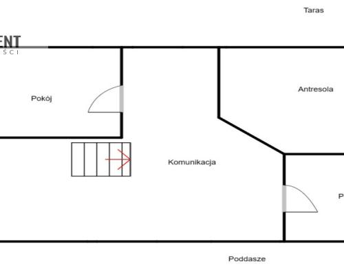 Piękny dom w stanie deweloperskim .