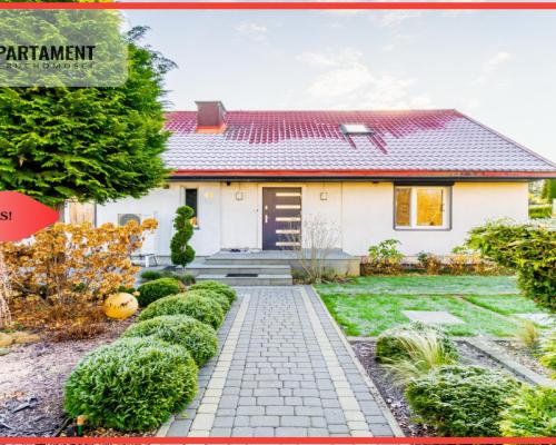 Murowaniec - piękny dom z antresolą i ogrodem