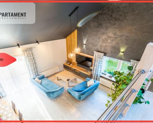 Murowaniec - piękny dom z antresolą i ogrodem