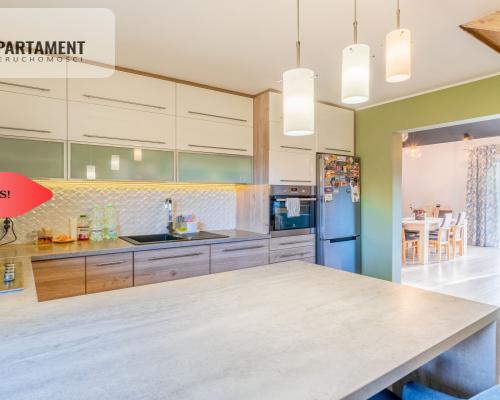 Murowaniec - piękny dom z antresolą i ogrodem