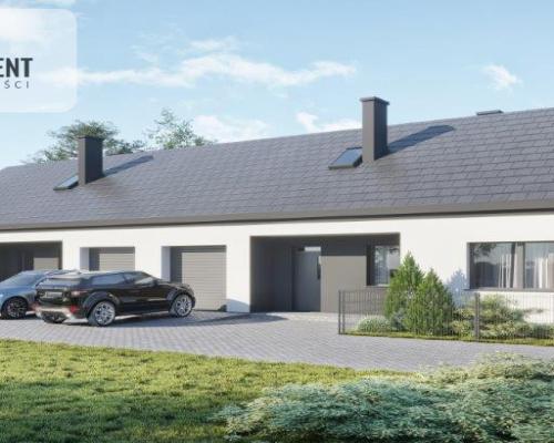 Bliźniak 117m2+poddasze 63m2+ogód do 333m2+garaż