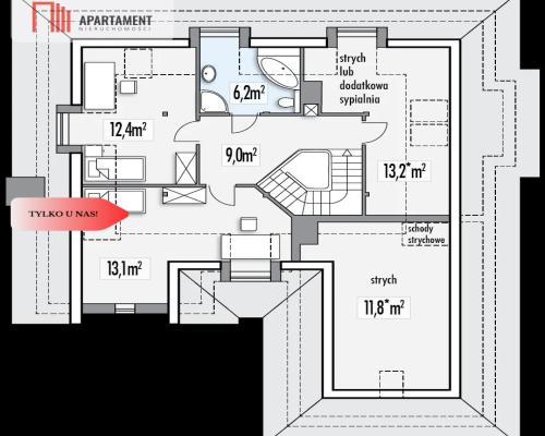 Duży dom wg projektu Lawenda 2 do wykończenia