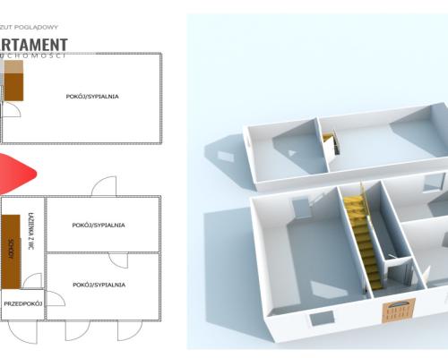 * Funkcjonalny dom z poddaszem użytkowym Łabiszyn