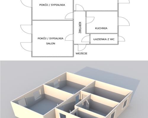 Rozkładowe 3-pokojowe mieszkanie 68m2 w Szubinie