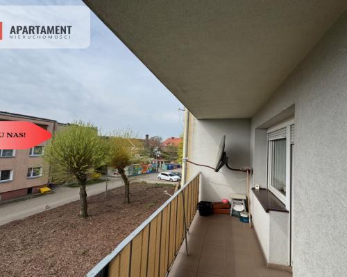 Duże 3 pokojowe z balkonem na I piętrze!