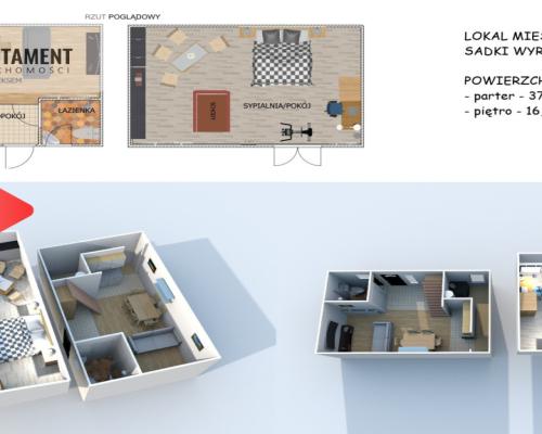 * Bezczynszowe dwupoziomowe mieszkanie Sadki Nakło