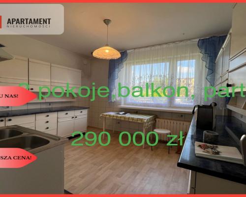 Duże  mieszkanie, parter,balkon,garaż,ogród,cisza.